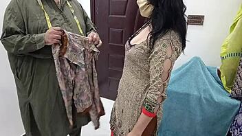 hey, wanna talk about this pakistani beautiful girl visiting the tailor shop with her cute indian and arab style