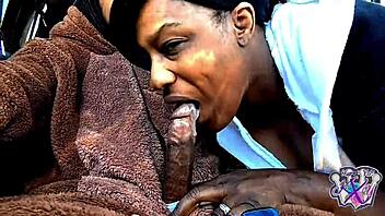 Why swallow daddy's cock in my car while wearing this wild bear suit for fun?