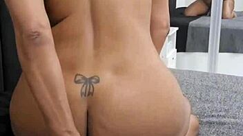 this slutty milf felt so horny at home that she had to masturbate her ass with toys. the latina amateur flashed and orgasmed wildly as an exhibitionist girlfriend.