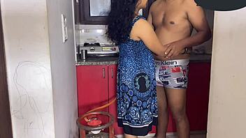 Neighbor cooks but I beg him to pound my wet Colombian pussy instead.