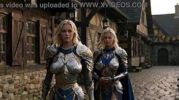 oh, check out this blonde in uniform from the seal's journey faction - the paladins, she said