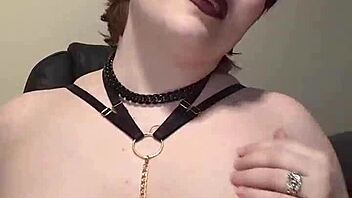 Nympho Nymphomaniac Girlfriend Roleplay with Dildo Masturbation Big Tits Squirting Pussy Fingering in See Through Bra at Home