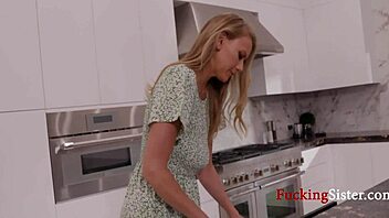 Helping Milf Calm Nerves While Voyeur Watches With Blowjob And Fingering Thrills!