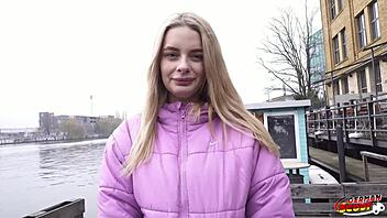 Hey, big saggy tits nurse Naomi, wanna do pickup casting fuck at hospital?