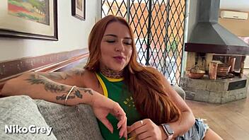 Big Titties Latina Gives Sloppy Deepthroat Blowjob in Pov Casting