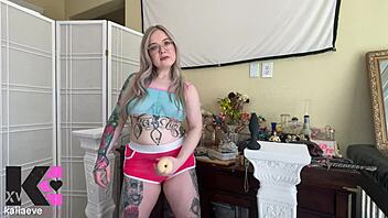 Horny gooner programming to handhump, plug, and pump for goddess