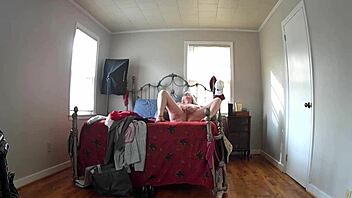 Why does step mom masturbate on hidden cam after shopping?