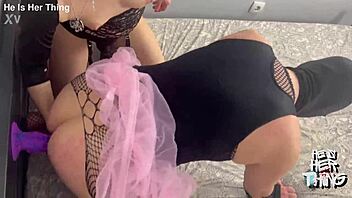 Mistress Irena Mur dominates her slave with strapon anal fucking and intense femdom toys in a caged session of rough ass licking and ball kicking.