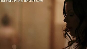 Brunette cougar teases with her bubble butt before sucking and riding a huge cock in cowgirl style