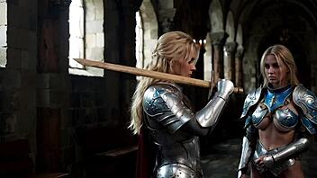 oh, check out this blonde in uniform from the seal's journey faction - the paladins, she said