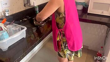 Brazilian maid boldly approaches for outdoor public encounter in see-through outfit.