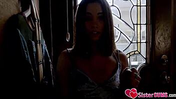 Hey little brat, you're getting punished hard for coming home so late, Aria Lee