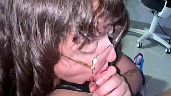 This Girl With A Split Tongue Deepthroats Me And Lets Me Cum On Her Face!