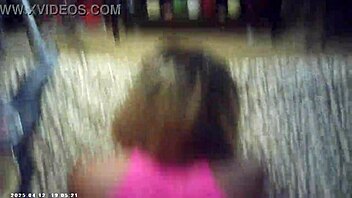 Behind the scenes GLASSES cam footage shows INTERRACIAL DOGGYSTYLE sex POV