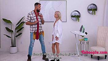 In a casual tale, the skinny petite young woman explores her desires freely