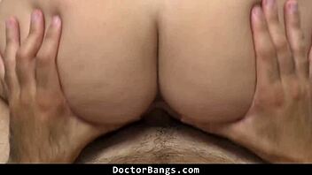 doctor pulls out his cock and asks patient to blow it