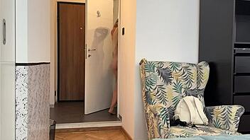 I Dropped the Towel in Front of the Delivery Man Real Delivery