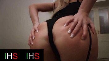 Stunning blonde milf contrasts her beauty with intense interracial anal pounding and cum swallowing