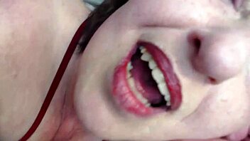 In this special 800th video celebration, the naughty redhead mature smokes a penis pipe while masturbating her fat curvy body to cum.