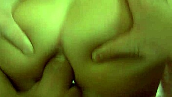 Blonde teen in lingerie sucks and rides cock to gaping anal cum