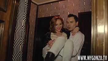 girl tricked into intense anal pounding by fake agent and friend in jeans