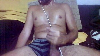 Bold Brazilian Amateur Jerks Huge Cock With Heavy Dirty Talk Guidance