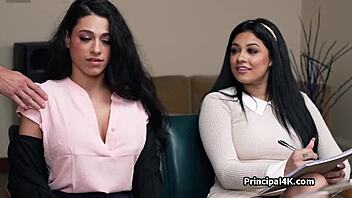 Secretary And Vice Principal Blowing Dick At The Office