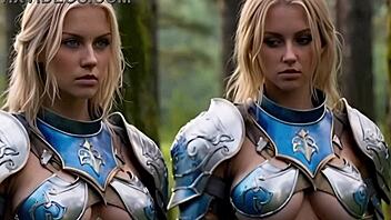 oh, check out this blonde in uniform from the seal's journey faction - the paladins, she said