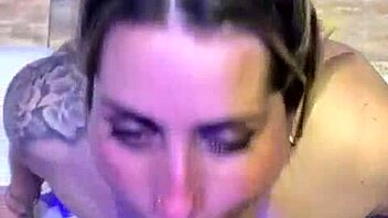 uh deepvane eats some pussy then deepthroats cock for facial cumshot in interracial handjob action