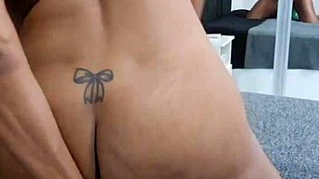 this slutty milf felt so horny at home that she had to masturbate her ass with toys. the latina amateur flashed and orgasmed wildly as an exhibitionist girlfriend.