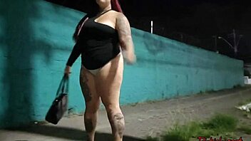 I feel so exposed and thrilled watching Sabrina Strong's massive tattooed ass stop traffic in public.