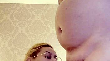 hottie with big tits licking a cock in casual chat