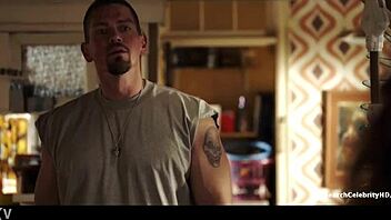 Alyssa LeBlanc teases with topless dance in maid costume, exposing big tits and nipples.