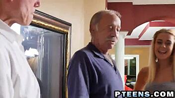 Hey blonde teen, wanna take on two hard cocks in a wild threesome with deep blowjobs and doggystyle?