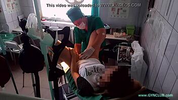 I feel so vulnerable during this intense gyno exam with vibrator and nurse handling everything carefully