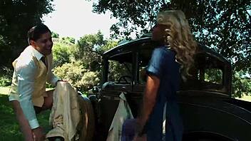 hey, slutty natasha marley gets fucked so hard by her criminal lover paul chaplin outdoors