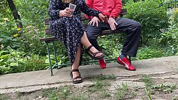 my mother-in-law's task is to bring me to climax with her curvy bbw body outdoors