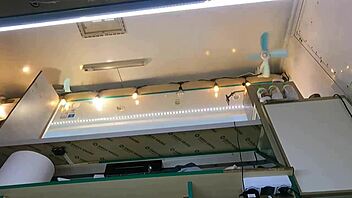 Boss Plays with Sexy Shop Assistant's Wet Pussy While She Talks to Customer