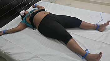 Hey, that Indian girl is having some wild BDSM fun with ropes and toys in this steamy session