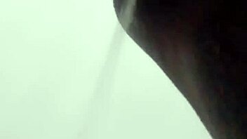 Dirty slutty maid in lingerie and thong pees indoor with hairy pussy exposed 😜 while panties get wet