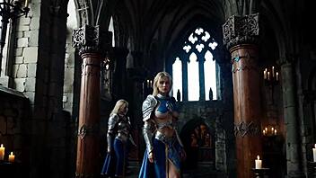 oh, check out this blonde in uniform from the seal's journey faction - the paladins, she said