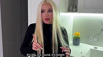 Young landlady in stockings craves hardcore fucking for cash