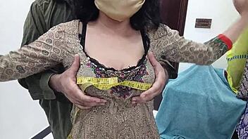 hey, wanna talk about this pakistani beautiful girl visiting the tailor shop with her cute indian and arab style