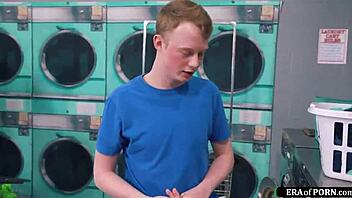 Guy Fucks Busty Milfs In A Laundry Room With Blowjob Deepthroat Banging Gangbang And Pussy Action