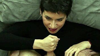 Pov style with romantic couple leading to cum on clothes and facial finish 😍💦