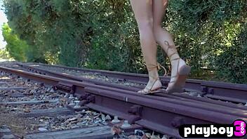 gloria sol, you're a slim brunette showing hot body and enjoying outdoor posing session naked!