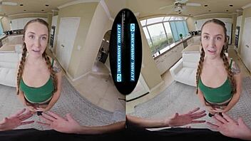 hey, look at me, this curvy redhead teen babysitter chloe marie is ready to convince you with pov cowgirl riding and deep blowjob action