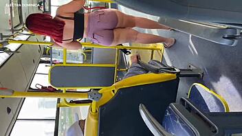 Wow, I took my employee home and check what she did on the bus with her delicious ass!