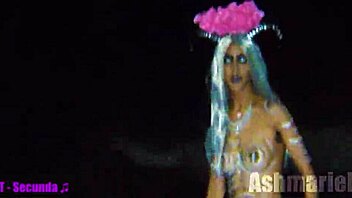 Slut Majick Goes Topless In Public Cemetery Slow Motion!