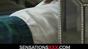 Asian Babe Kimora Quinn Boldly Rides Professor's Cock In Uniform Sans Panties